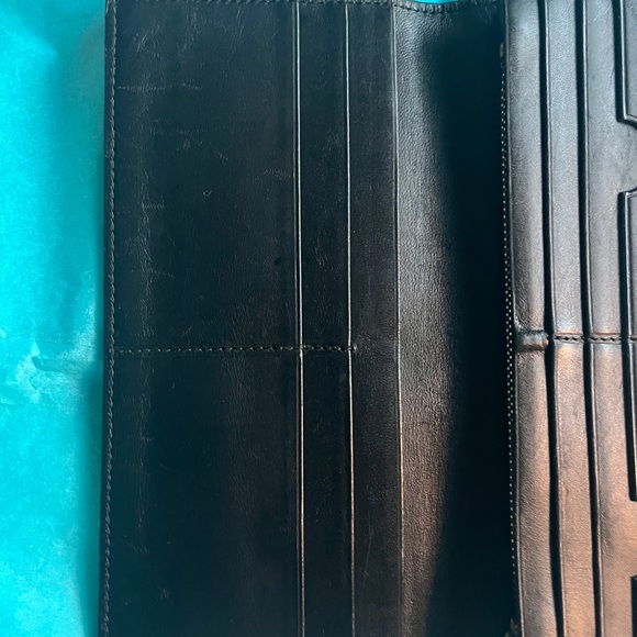 Authentic LOEWE Long Horizontal Navy Blue Leather Wallet - PreLoved - Picture 11 of 11